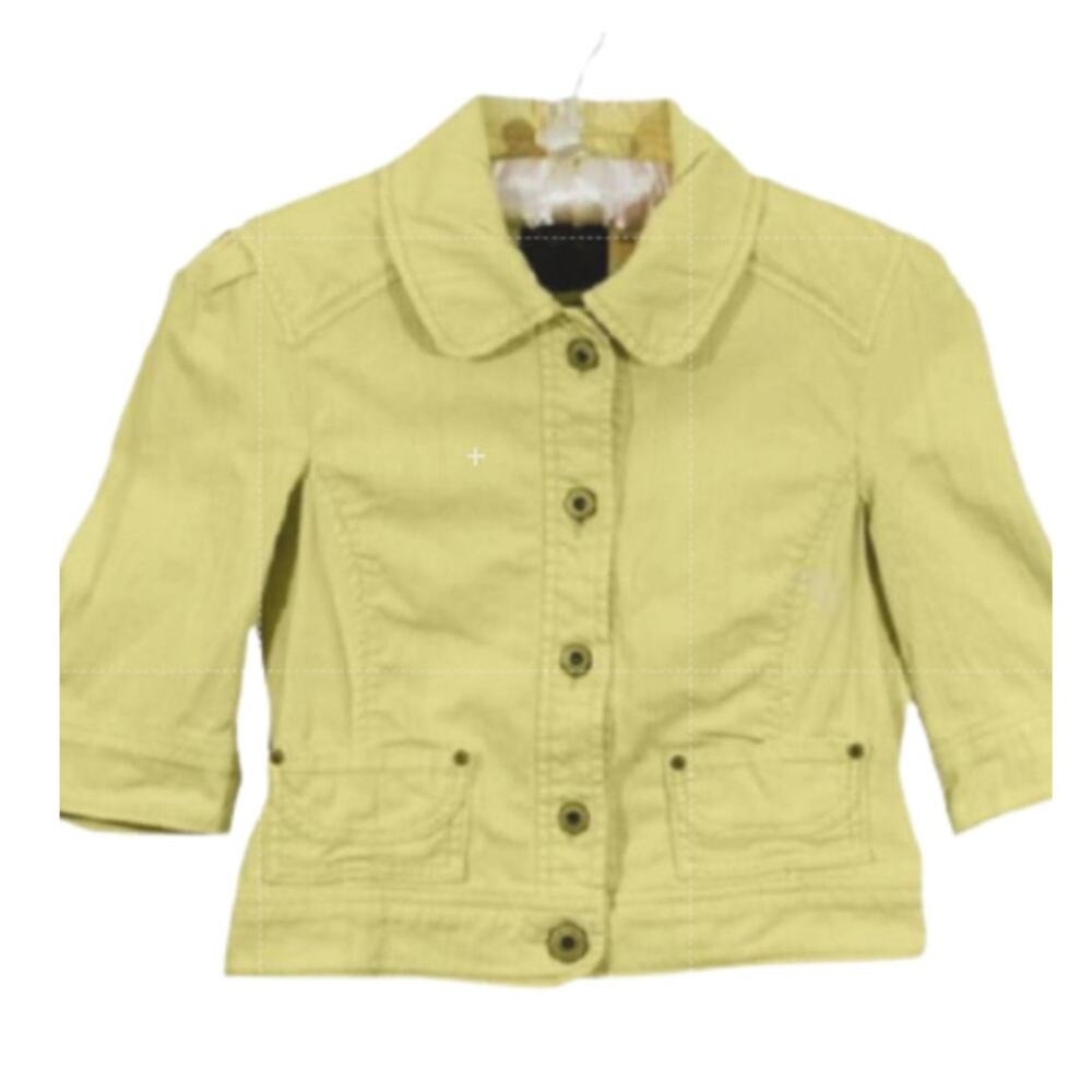 Sanctuary Clothing  Girl's Yellow Jean Jacket Small NWOT